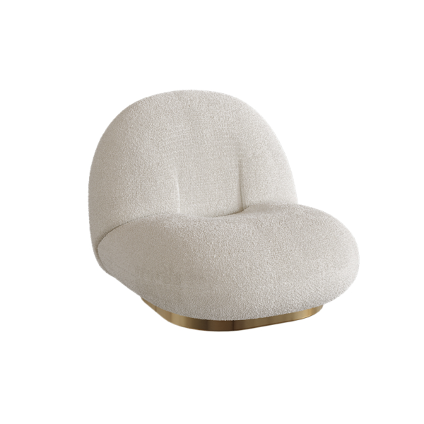 Modern White Lamb Wool Single Recliner Chair Home Furniture for Bedroom Living Room for Bar Leisure Internet Celebrity’s